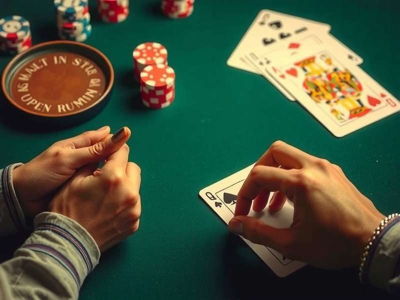 Gin Rummy card layout showing melds and deadwood