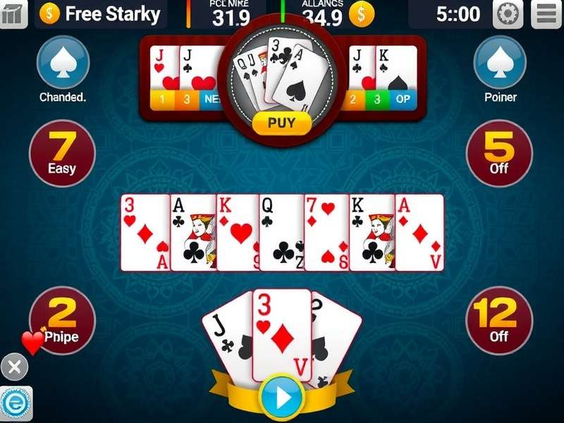 Gin Rummy Plus gameplay interface showing cards and scoring