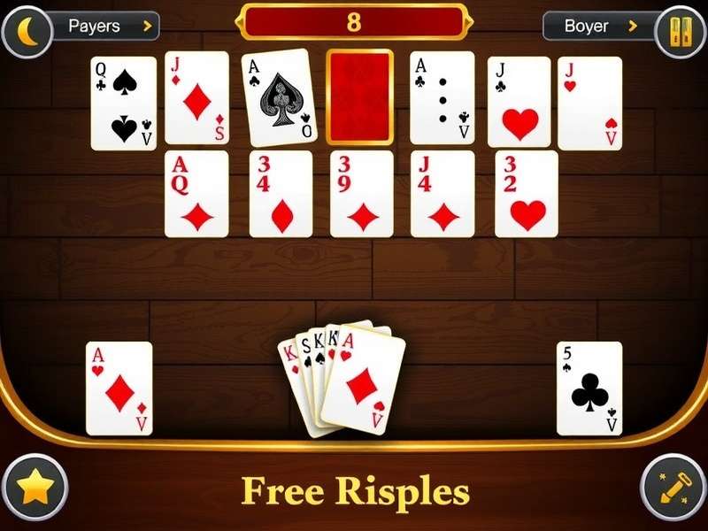 Professional Gin Rummy game setup with cards and scoring pad