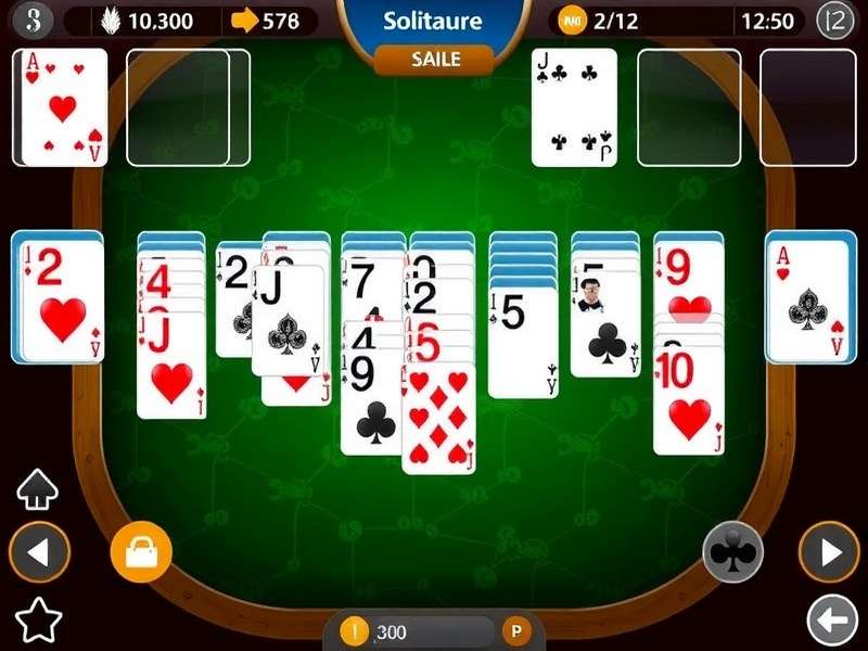 Gin Rummy Solitaire card game layout with Indian themed background