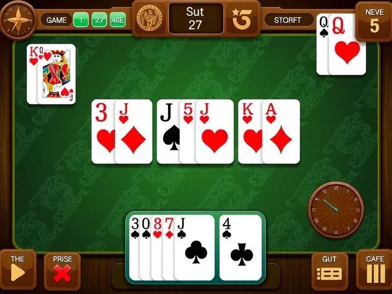 Gin Rummy Free – A vibrant card game scene representing the Gin Rummy culture in India