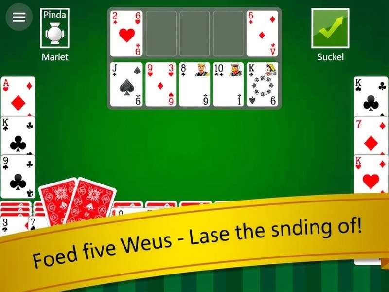 Two players enjoying Classic Gin Rummy Game Free on a wooden table with cards and chips